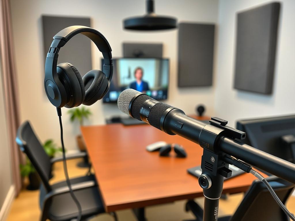 Professionell ljudutrustning för videokonferenser